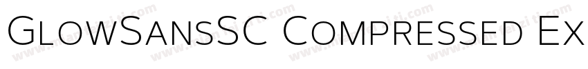 GlowSansSC Compressed ExtraBoldotf字体转换